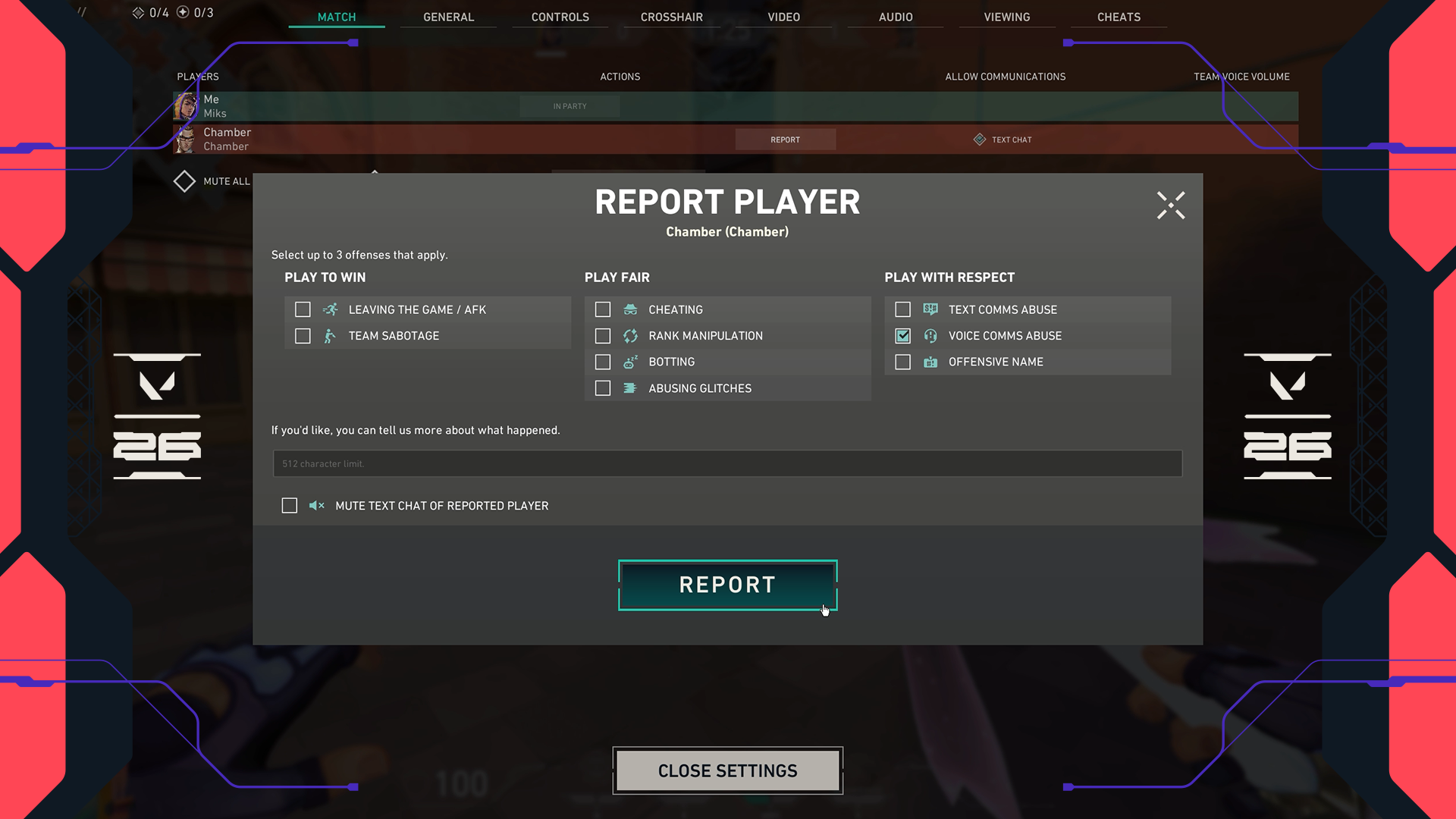 Jogando com respeito